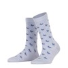 Burlington Women's Butterflies W So Cotton Patterned Socks, Blue Cosmic