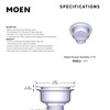 Moen Kitchen Sink Strainer Basket with Drain Assembly, Stainless Steel,