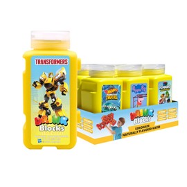 Drink Blocks Sugar-Free, Dye-Free, BPA-Free, Naturally Flavored Water – Bottles Click Together for Creative Building Fun! (12 Pack, Lemonade)