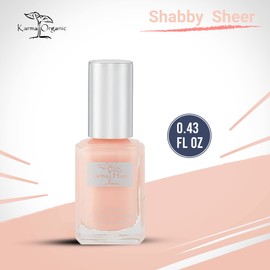 karma organic Natural Nail Polish-Non-Toxic Nail Art, Vegan and Cruelty-Free Nail Paint (SHABBY SHEER)