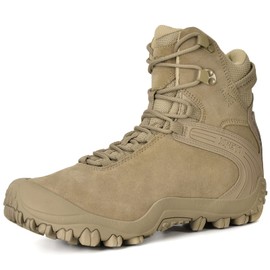 XPETI Men's Tactical Boots Lightweight Army Boots for Men 12 Desert Tan