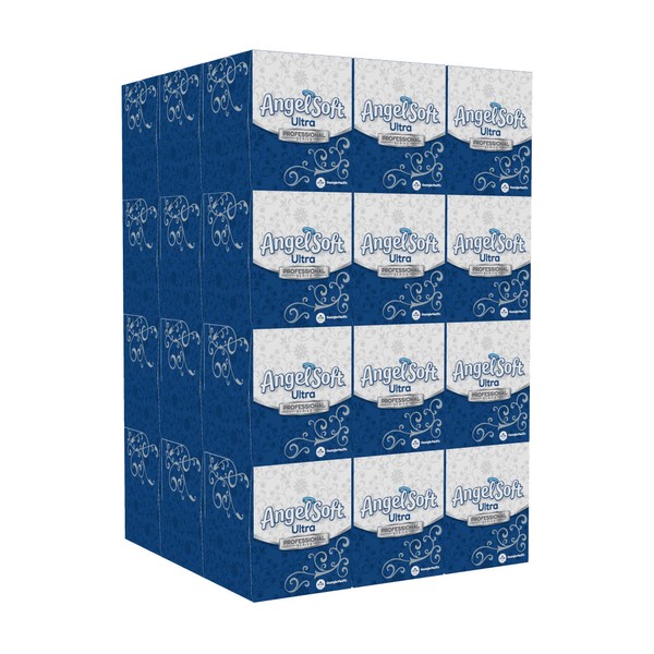 Angel Soft Ultra Professional Series Premium 2-Ply Facial Tissue By GP PRO (Georgia-Pacific); Cube Box; 49470; 36 Boxes Per Case; 96 Sheets Per Box
