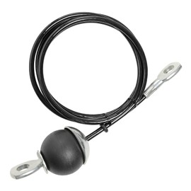 Vishusju Pulley Cable Thick 5mm Steel Wire Rope for Cable Machines Home Gym Equipment Replacement Fitness Exercise Attachment (98")