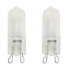 Anyray (2)-Bulbs Frosted Glass 75 Watt G9 T4 75W Bi-Pin