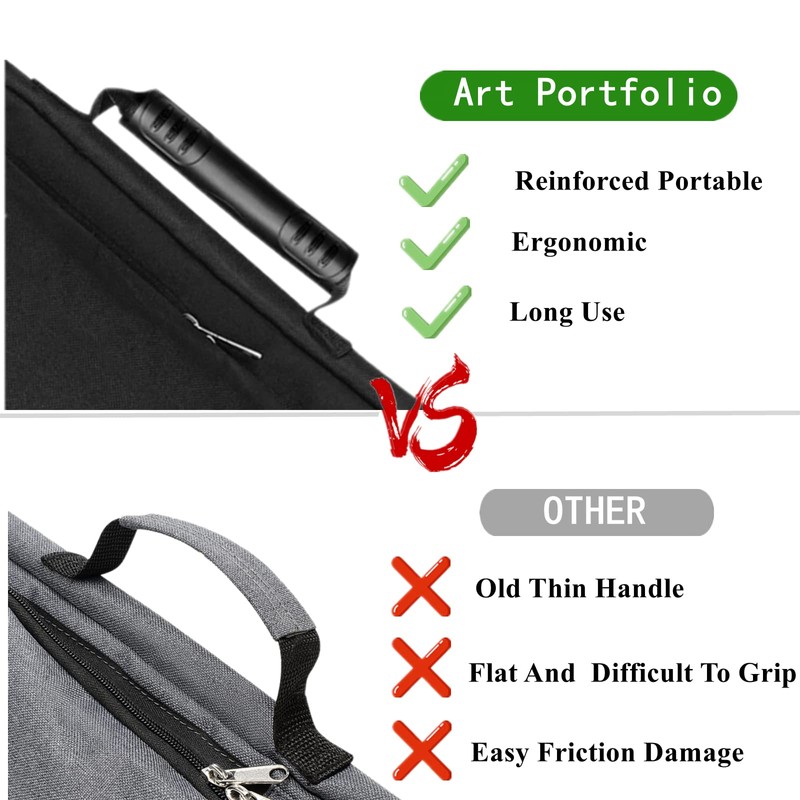 TreochtFUN Art Portfolio Case 19 x 25,Drawing Portfolio Case With