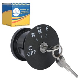 MIXOPOLY Golf Cart Ignition Key Switch Kit for EZGO RXV 2008-up Electric Golf Cart with 4 Gear Position, 4 Terminal and 2 Spare Keys,OEM 605637,611283,609682