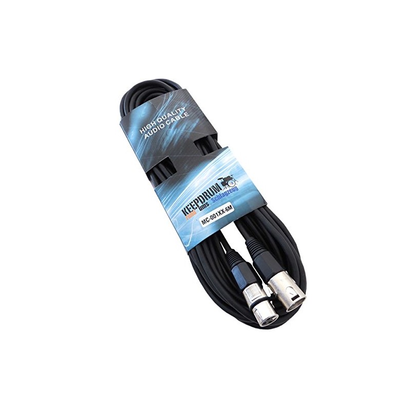 keepdrum MC-001XX Microphone Cable 6 m XLR Female/XLR Male