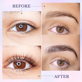 Libeauty Eyelash Lifting Set, Eyebrow Lifting Set, Eyelash Wave Set, Effectiveness 6-8 Weeks, Fully Equipped Tools, Salon Result and Easy to Use