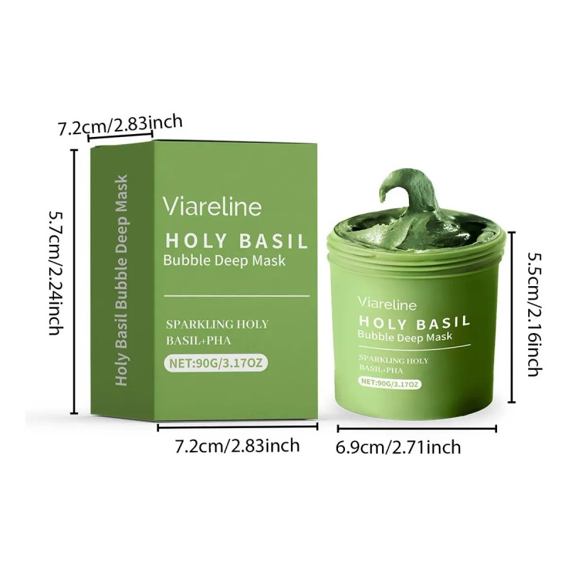 Mascarilla Facial Burbuja Holy Basil 90g Todo Tipo De Piel