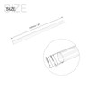 sourcing map Plastic Pipe Rigid Polycarbonate Round Tube Clear 0.16"(4mm)