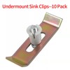 Lonsince Sink Clips 10 Pack Kit,Stainless Steel Undermount Kitchen Sinks