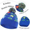 NATUST Hat Scarf Glove Sets for Boys Dinosaur Winter Hat
