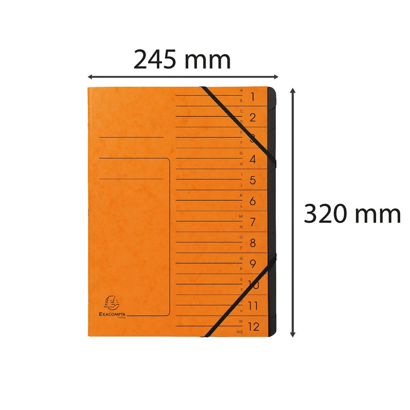 Exacompta 541204E premium folder stapled. Made from extra strong Colorspan