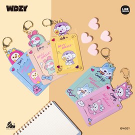 Solomon Shoji WDZY Photo Card Key Holder VER.2 MAKE UP PHOTOCARD KEY HOLDER VER.2 MAKE UP Photo Card Case, Trading Card Holder, Photo Storage, Trading Card Case, LYA CHUNG-EE TUK HATT CABBIT Lya