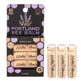 Portland Bee Balm Chapstick, Lavender 3 Pack
