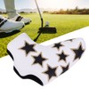 L Shape PU Leather Star Embroidery Semicircular Waterproof Thicken Plush