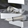 Asvine Vacuum Filling Fountain Pen Luxury Titanium Fine Point Pen