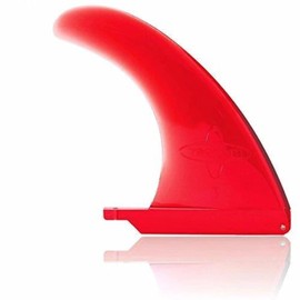 DORSAL Signature Surf SUP Single Center Fin for Longboard Surfboard 10 inch Red