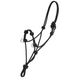 MUSTANG Side Pull Rope Halter STD/Black