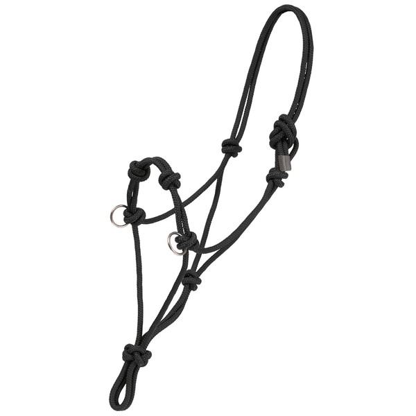 MUSTANG Side Pull Rope Halter STD/Black