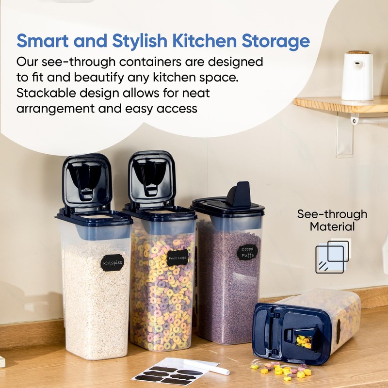 Chef's Path Airtight Food Storage Containers - Pack of 4