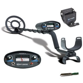 Bounty Hunter Tracker IV Metal Detector for Adults & Kids – Gold & Silver Finder with Waterproof 8" Coil, 3 Detection Modes, Easy to Use, Lightweight, Includes Digger & Pouch – Made in USA