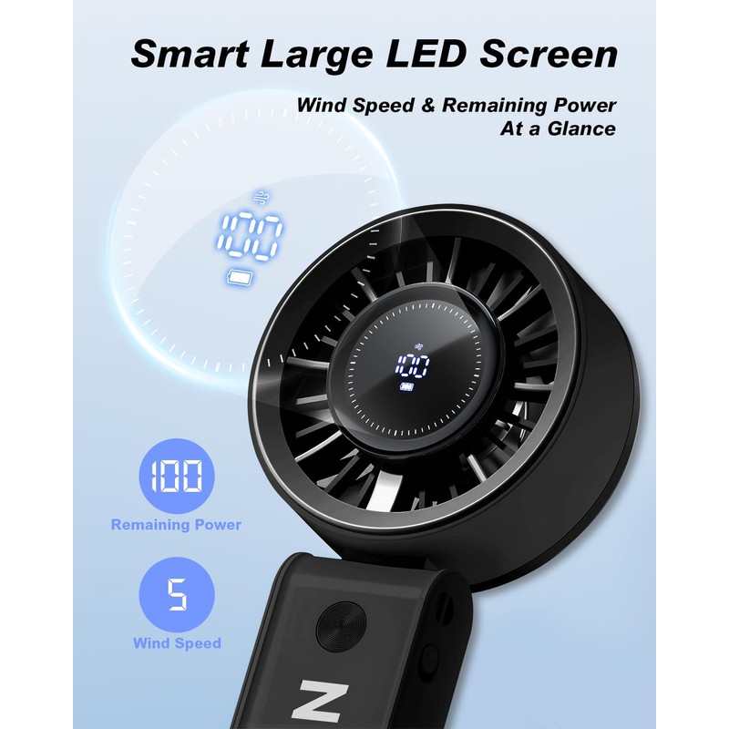 Vryllis Handheld Fan (Black)