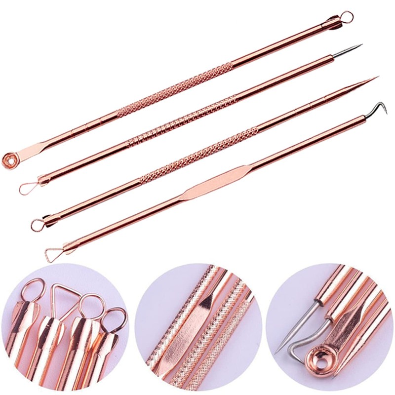 Blackhead Remover Tool Kit,4 Pieces Comedone Extractor Tool Blemish Whitehead