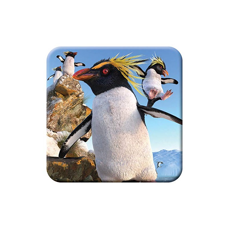 3D LiveLife Cork Coaster - Rockhoppers from Deluxebase. Drinks Coaster