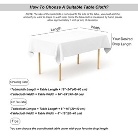 meioro Table Cloth Grey Small Table Cloths Rectangular Oblong Tablecloth Cotton Linen Washable Tablecloths Christmas Kitchen Farmhouse Holiday Table Cover 47 x 70 Inch