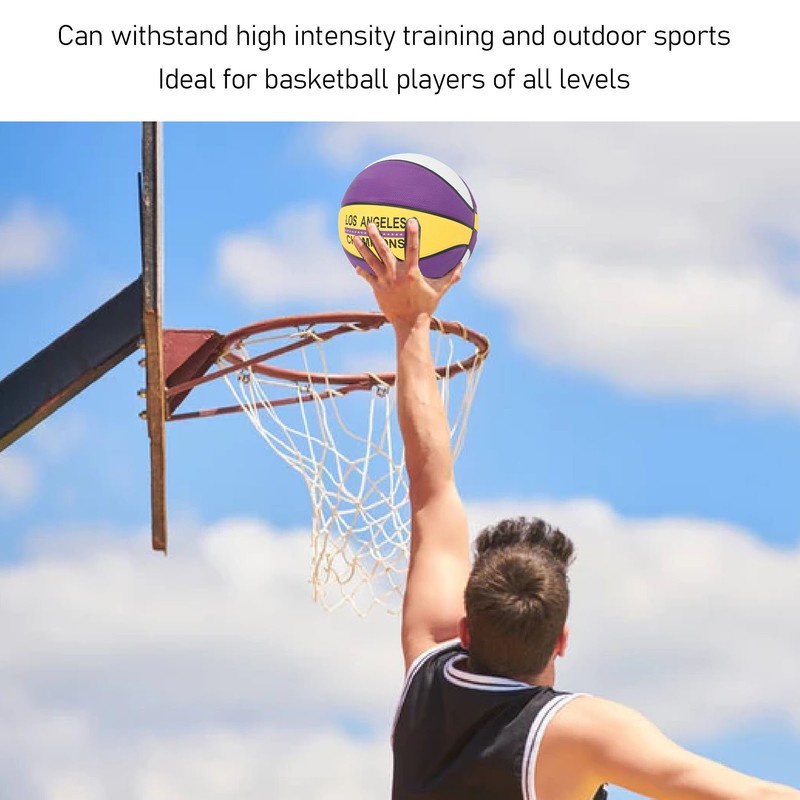 Basketball Wear Resistant Durable Safe Sweatproof Soft Rubber Sports Basketball