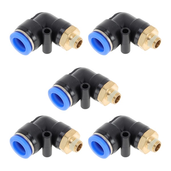 Motoforti Push to Connect Air Fittings 1/2" 90 Degree Air