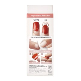 KISS imPRESS Press-On Manicure, So French, Square, Medium Length, with PureFit Technology, Includes Cleaning Pad, Mini File, Manicure Sticks and 30 False Nails