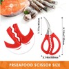 24 Pcs Kitchen Seafood Scissors for Crab Bulk,Leg Scissors Multifunctional