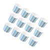 Cabilock 50PCS Paper Baking Cups Blue and White Stripes Dessert