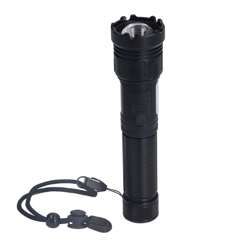 LED Camping Flashlight 5000LM Super Bright Magnetic Telescopic Zoom Waterproof