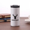 GRAZDesign Thermobecher mit Namen personalisiert, Hirsch Geschenk Weihnachten, Kaffeebecher to