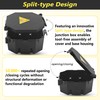 MIARALA Black Open Splice Junction Box (6 Pack), Splice Box