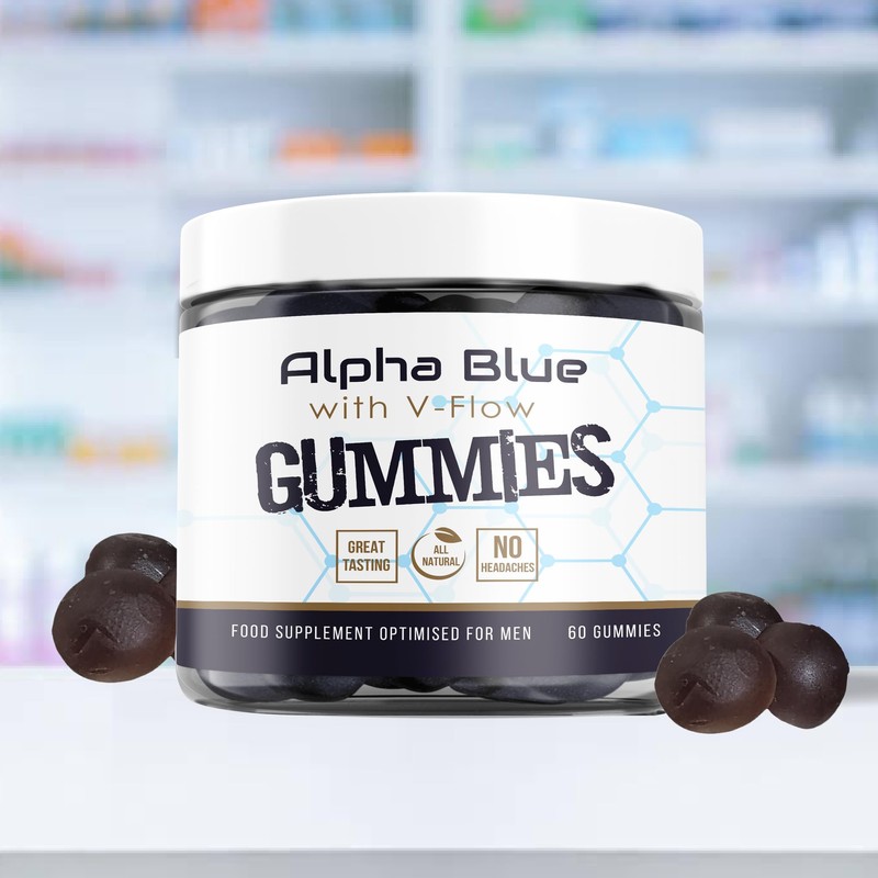 ALPHA BLUE WITH V-FLOW Alpha Blue with V-Flow Gummies, Bloodflow