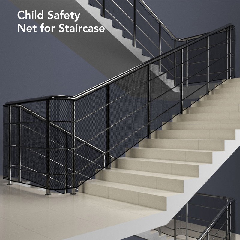 Mesh Netting Safety Net Thick 118.1 X 35.4in Deck Railing