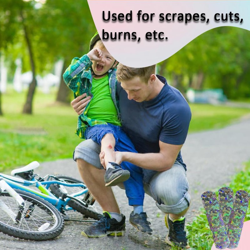 Glitter Adhesive Bandages for Kid Teens - First Aid Wound
