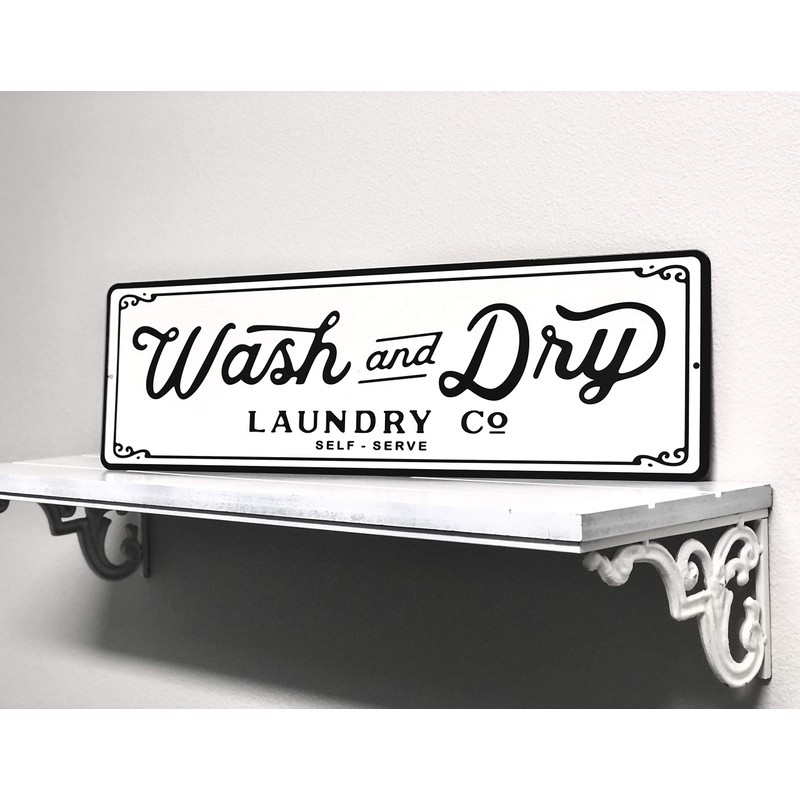 PhotoSteel Wash & Dry Laundry Co - Farmhouse Laundry Room