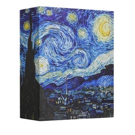 Hiwhy Photo Album 4x6 with 50 Pockets, Small Picture Album with Premium Leather Album Cover, Slip-in Mini Picture Book for Family Wedding Anniversary Baby Vacation Pictures, Starry Night