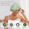 ZXYCLOPS Adjustable double-layer silk satin nightcap, suitable for wrapping hair