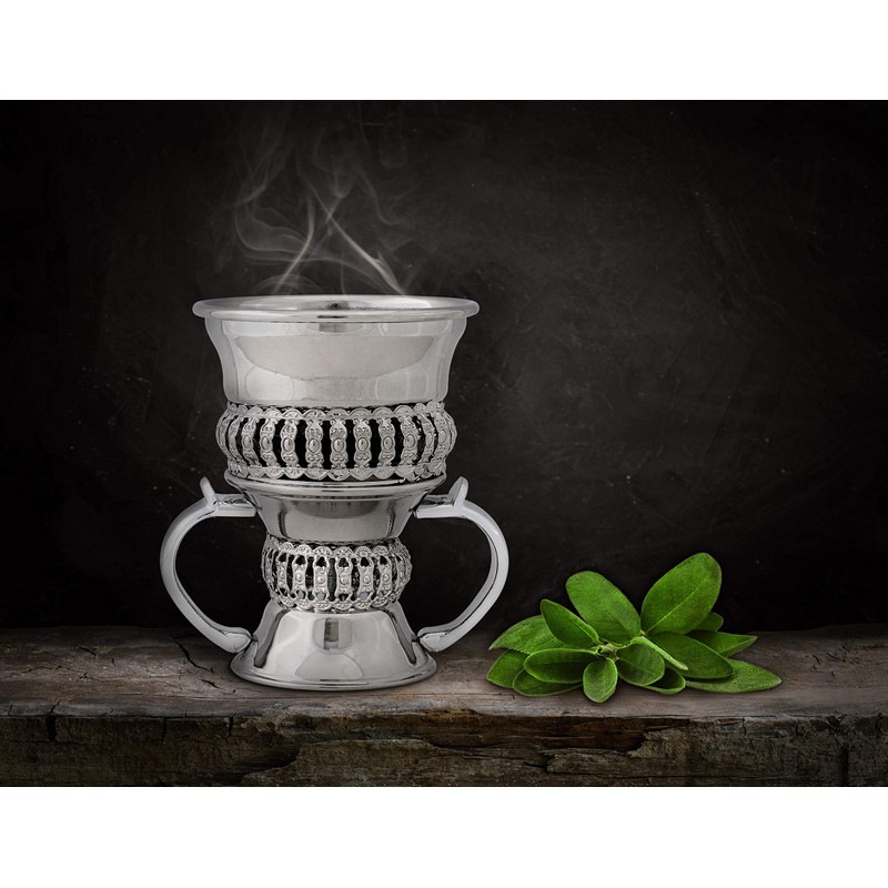 AM Regal Metal Incense Burner - Bakhoor Burner Mubkhara –