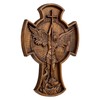 BGCOPPER Archangel Saint Michael Cross Wooden Cross Wall Decor -
