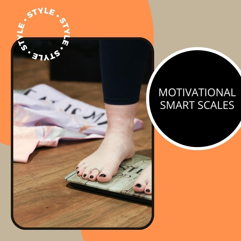 Smart Digital Scale - Motivational Modern Design, Weight Scale, Body