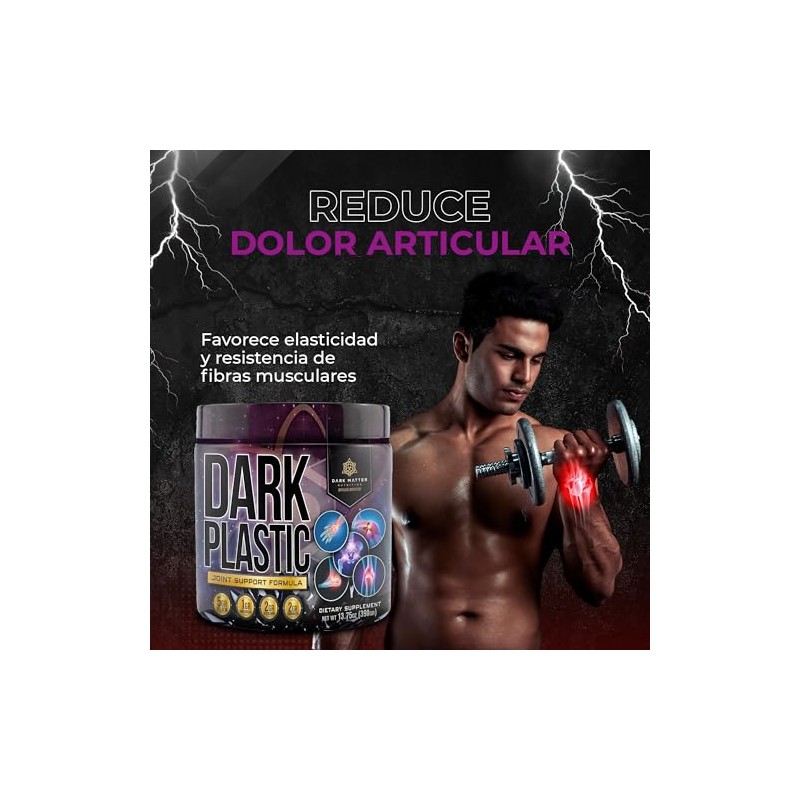 Dark Plastic Joint Support 390gr Colgeno Bovino Glucosamina Cartlago de