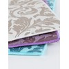 NORMAK Large Size, Stylish Damask Pattern, Water Absorbent, Quick Drying,