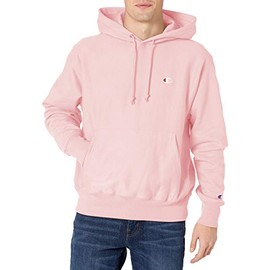 Champion Men's Reverse Weave Left Chest C Pullover, Pink Candy, Medium